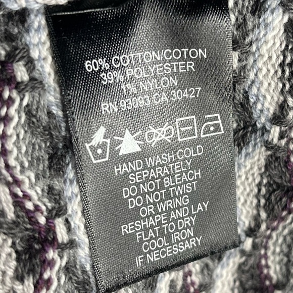 NIC+ZOE Gray Textured Open Front Cardigan - Size M - Picture 4 of 6